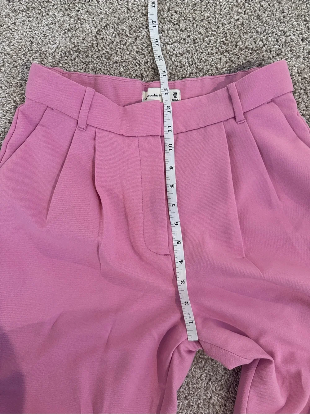 Abercrombie & Fitch Pleated High-Rise Wide-Leg Pants — 29/8S